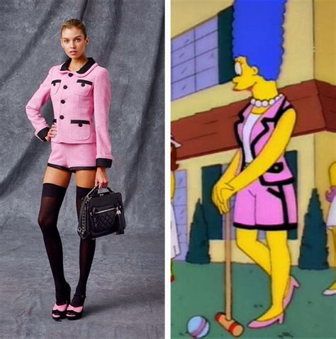 marge simpson chanel suit costume|marge simpson chanel suit.